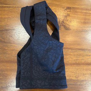 Two-tone Peony Cutout Print Training Bra